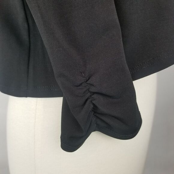 Black Little Cropped Polyester/Nylon Cardigan. Size S. - Picture 11 of 14